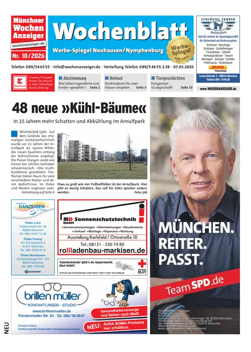 Wochenblatt - Werbe-Spiegel Neuhausen / Nymphenburg